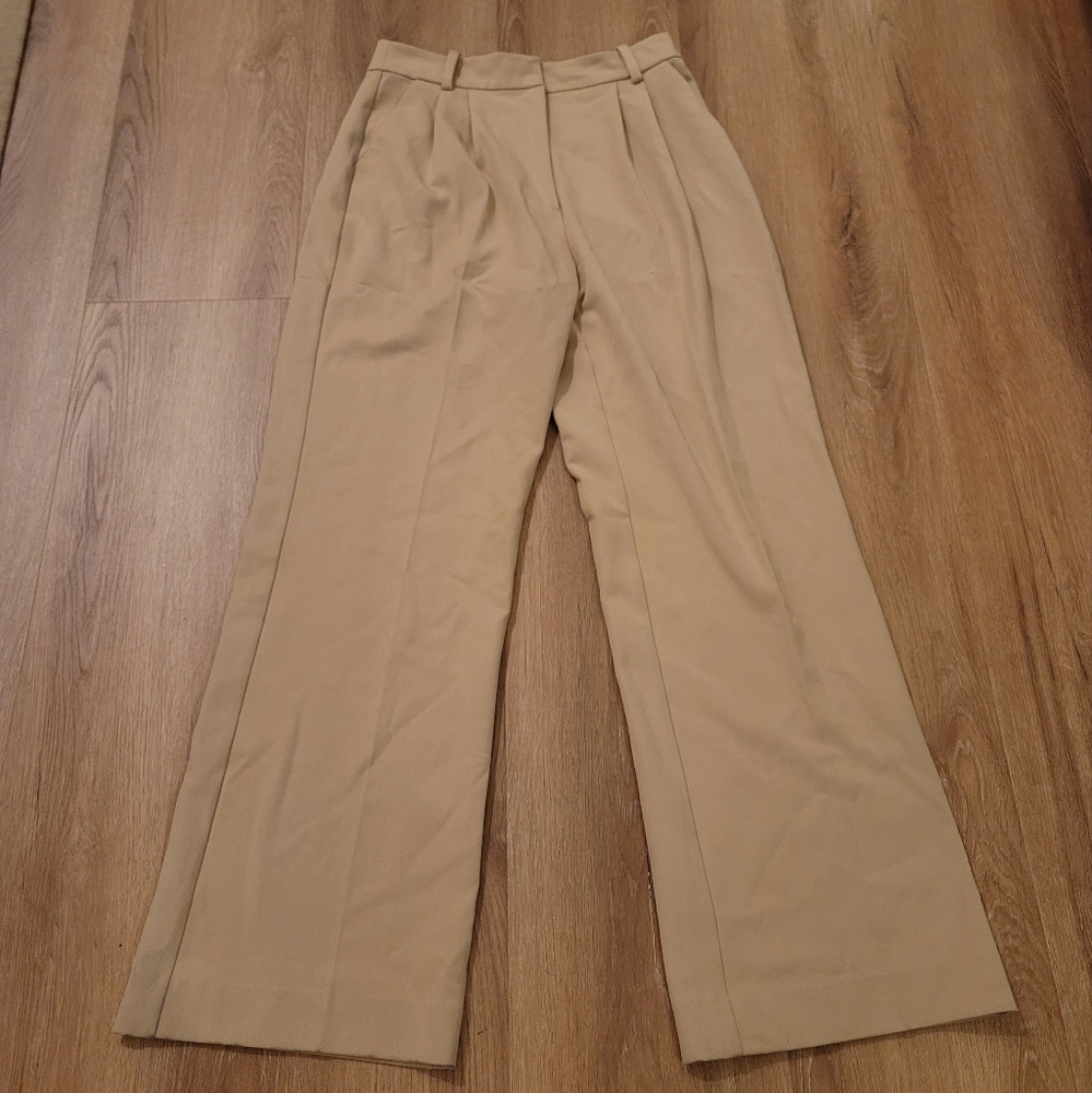 Favorite Daughter Classic Tan Wide Leg Chinos - Picture 10 of 15